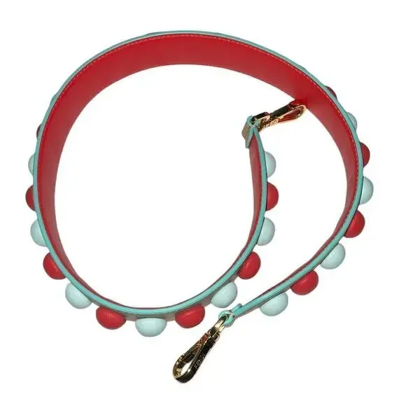 Fendi Multicolor leather bag strap with gold-tone hardware. - Picture 12 of 15